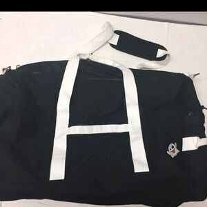 Ghoxt Oder Proof & Resitant Black and White Duffel Bag (Zipper Damage)